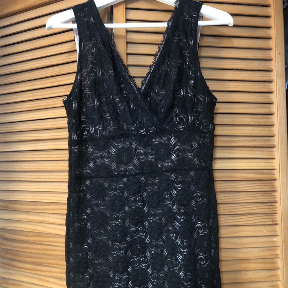 Black lace dress